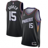 Men's Phoenix Suns #15 Devin Booker Black 2026 Statement Edition Stitched Basketball Jersey Men's Phoenix Suns #15 Devin Booker Black 2026 Statement Edition Stitched Basketball Jersey
