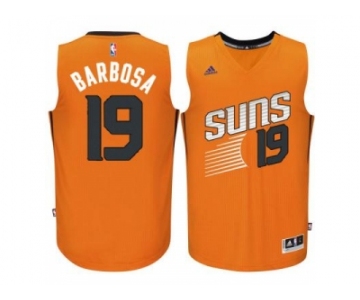 Men's Phoenix Suns #19 Leandro Barbosa adidas Orange Swingman Alternate Jersey