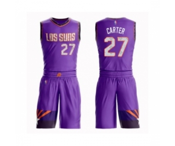 Men's Phoenix Suns #27 Jevon Carter Swingman Purple Basketball Suit Jersey - City Edition