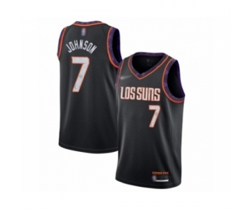 Men's Phoenix Suns #7 Kevin Johnson Swingman Black Basketball Jersey 2019-20 City Edition
