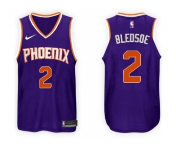 Nike NBA Phoenix Suns #2 Eric Bledsoe Jersey 2017-18 New Season Purple Jersey