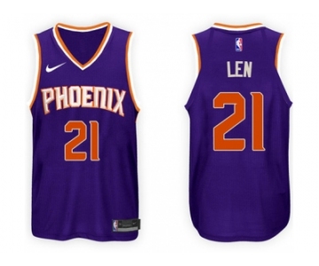 Nike NBA Phoenix Suns #21 Alex Len Jersey 2017-18 New Season Purple Jersey