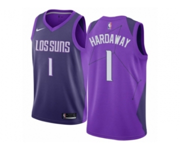 Women Nike Phoenix Suns #1 Penny Hardaway Swingman Purple NBA Jersey - City Edition
