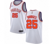 Youth Nike Phoenix Suns #25 Mikal Bridges Swingman White NBA Jersey - Association Edition