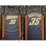 Men's Charlotte Hornets #35 Adam Morrison Navy Stitched Basketball Jersey Men's Charlotte Hornets #35 Adam Morrison Navy Stitched Basketball Jersey