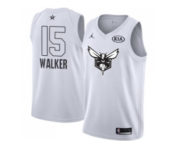 Nike Charlotte Hornets #15 Kemba Walker White NBA Jordan Swingman 2018 All-Star Game Jersey