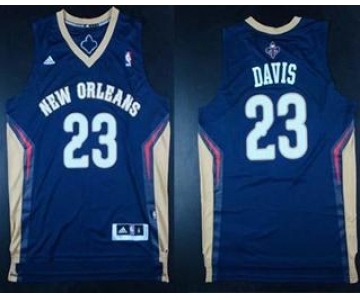 nba new orleans hornets #23 anthony davis blue[revolution 30 swingman]