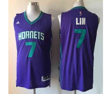 nba new orleans hornets #7 lin purple