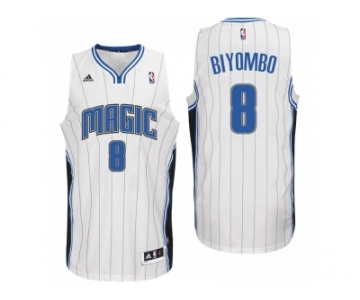 Men Orlando Magic #8 Bismack Biyombo Home White New Swingman Jersey