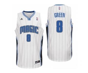Men Orlando Magic #8 Jeff Green Home White New Swingman Jersey