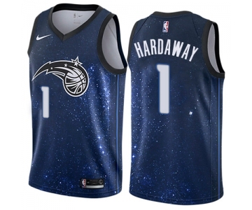 Men's Nike Orlando Magic #1 Penny Hardaway Swingman Blue NBA Jersey - City Edition
