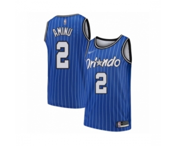 Men's Orlando Magic #2 Al-Farouq Aminu Authentic Blue Hardwood Classics Basketball Jersey