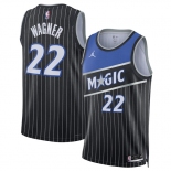 Men's Orlando Magic #22 Franz Wagner Black 2025 Statement Edition Stitched Basketball Jersey