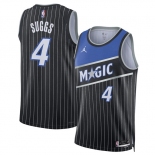 Men's Orlando Magic #4 Jalen Suggs Black 2025 Statement Edition Stitched Basketball Basketball Jersey Men's Orlando Magic #4 Jalen Suggs Black 2025 Statement Edition Stitched Basketball Basketball Jersey