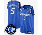 Men's Orlando Magic #5 Paolo Banchero Royal 2025 New Generation of Magic Stitched Basketball Jersey