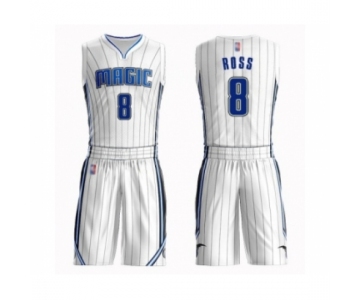 Men's Orlando Magic #8 Terrence Ross Swingman White Basketball Suit Jersey - Association Edition