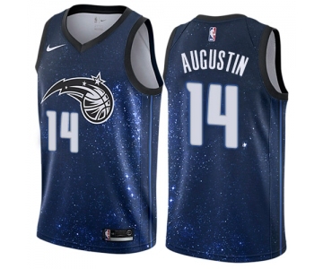Women's Nike Orlando Magic #14 D.J. Augustin Swingman Blue NBA Jersey - City Edition