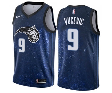 Women's Nike Orlando Magic #9 Nikola Vucevic Swingman Blue NBA Jersey - City Edition