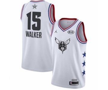 Women's Jordan Charlotte Hornets #15 Kemba Walker Swingman White 2019 All-Star Game Basketball Jersey