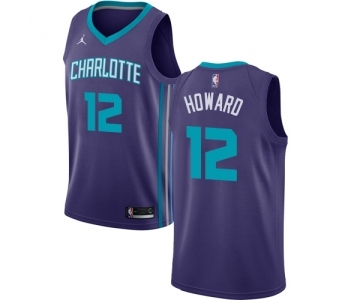 Women's Nike Jordan Charlotte Hornets #12 Dwight Howard Swingman Purple NBA Jersey Statement Edition