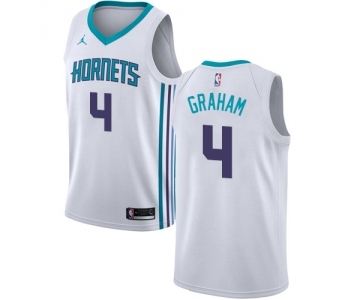 Women's Nike Jordan Charlotte Hornets #4 Devonte Graham Swingman White NBA Jersey - Association Edition