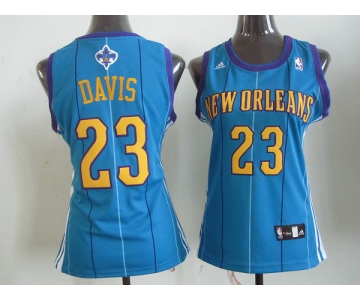 women nba new orleans hornets #23 anthony davis blue(stripe)