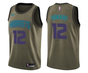 Youth Nike Charlotte Hornets #12 Dwight Howard Swingman Green Salute to Service NBA Jersey