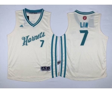 youth nba new orleans hornets #7 lin white[2015 Christmas edition]
