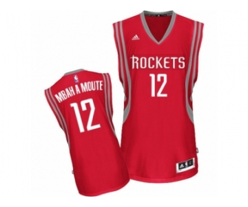 Men Adidas Houston Rockets #12 Luc Mbah a Moute Swingman Red Road NBA Jersey