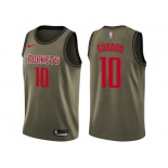 Men Nike Houston Rockets #10 Eric Gordon Green Salute to Service NBA Swingman Jersey
