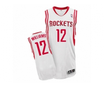 Men's Adidas Houston Rockets #12 Louis Williams Authentic White Home NBA Jersey