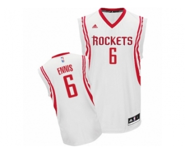 Men's Adidas Houston Rockets #6 Tyler Ennis Swingman White Home NBA Jersey