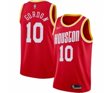 Men's Houston Rockets #10 Eric Gordon Swingman Red Hardwood Classics Finished Basketball Jersey