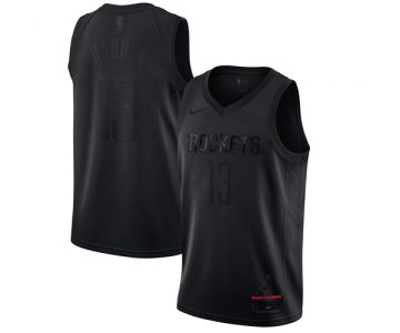 Men's Houston Rockets #13 James Harden Black Basketball MVP Swingman Jersey