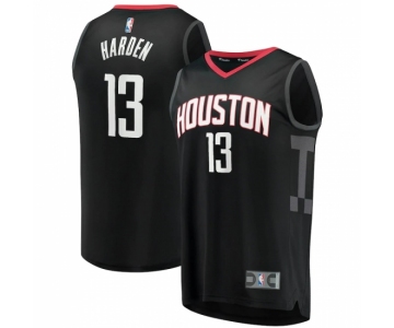 Men's Houston Rockets #13 James Harden Fanatics Branded Black 2020-21 Fast Break Player Jersey