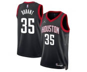 Men's Houston Rockets #35 Kevin Durant BLack Icon Edition Stitched Jersey