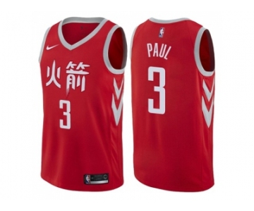 Nike Houston Rockets #3 Chris Paul Red NBA Swingman City Edition Jersey