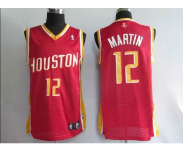 nba  houston rockets #12 martin red(special edition)