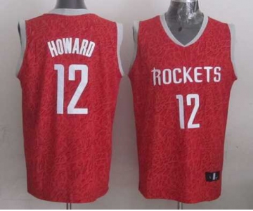 nba jerseys houston rockets #13 howard red leopard print[2014 new]
