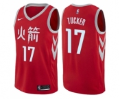 Women's Nike Houston Rockets #17 PJ Tucker Swingman Red NBA Jersey - City Edition