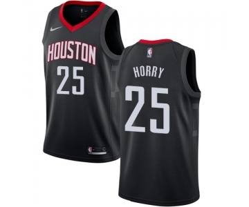 Women's Nike Houston Rockets #25 Robert Horry Swingman Black Alternate NBA Jersey Statement Edition