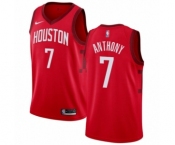 Women's Nike Houston Rockets #7 Carmelo Anthony Red Swingman Jersey - Earned Edition