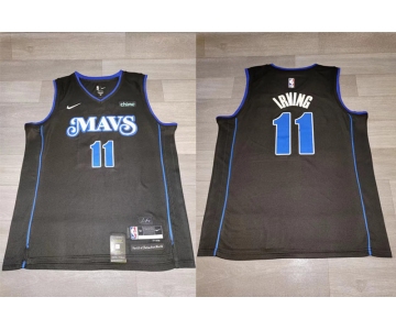 Mavericks 11 Kyrie Irving Black Nike 2023-24 City Edition Swingman Jersey