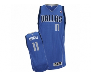 Men Adidas Dallas Mavericks #11 Yogi Ferrell Authentic Royal Blue Road NBA Jersey