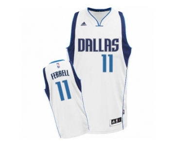 Men Adidas Dallas Mavericks #11 Yogi Ferrell Swingman White Home NBA Jersey