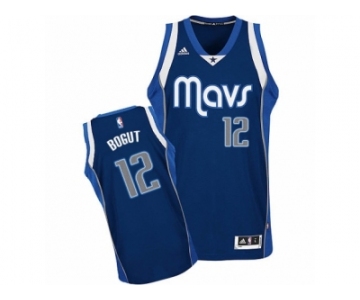 Men's Adidas Dallas Mavericks #12 Andrew Bogut Swingman Navy Blue Alternate NBA Jersey