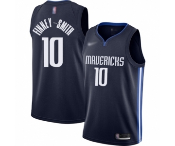 Men's Dallas Mavericks #10 Dorian Finney-Smith Authentic Navy Finished Basketball Jersey - Statement Edition