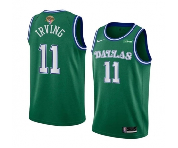 Men's Dallas Mavericks #11 Kyrie Irving Green 2024 Finals Classic Edition Stitched Basketball Jersey