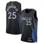 Men's Dallas Mavericks #25 P.J. Washington Black 2025-26 City Edition Stitched Basketball Jersey Men's Dallas Mavericks #25 P.J. Washington Black 2025-26 City Edition Stitched Basketball Jersey
