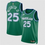 Men's Dallas Mavericks #25 P.J. Washington Green 2025 Classic Edition Stitched Basketball Jersey Men's Dallas Mavericks #25 P.J. Washington Green 2025 Classic Edition Stitched Basketball Jersey